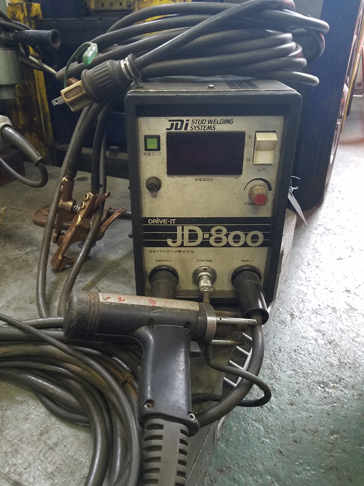 スタッド溶接機　JD-800　日本ドライブイット　1997年,中古,機械,買取